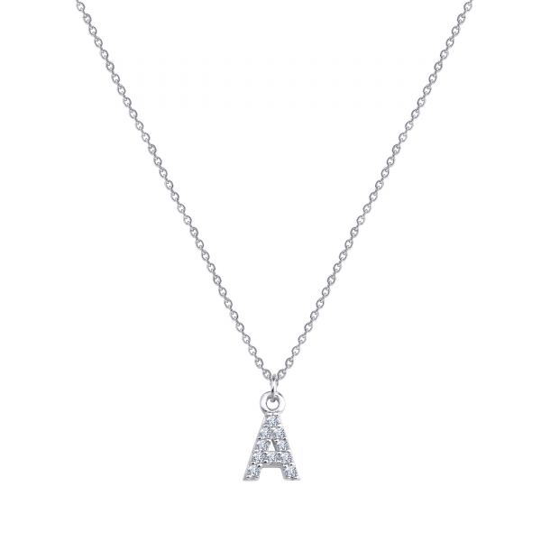 PAVE A INITIAL NECKLACE