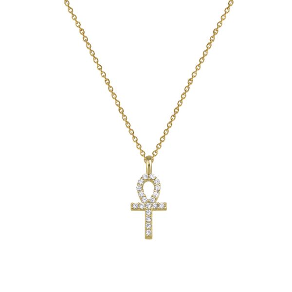 PAVE ANKH NECKLACE