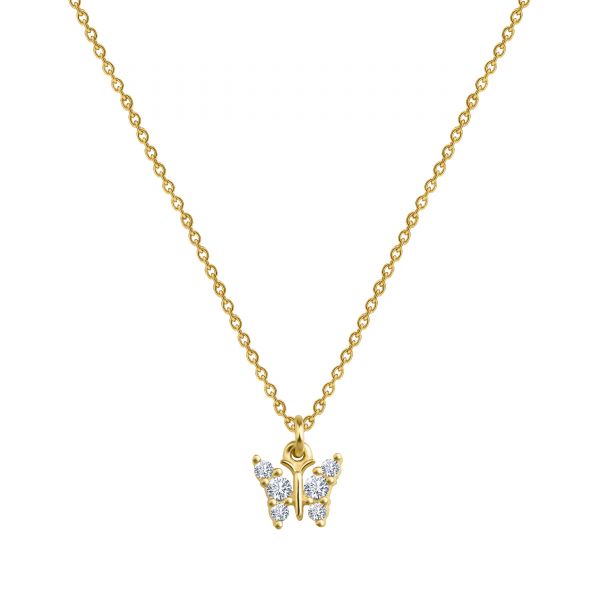 PAVE BUTTERFLY NECKLACE