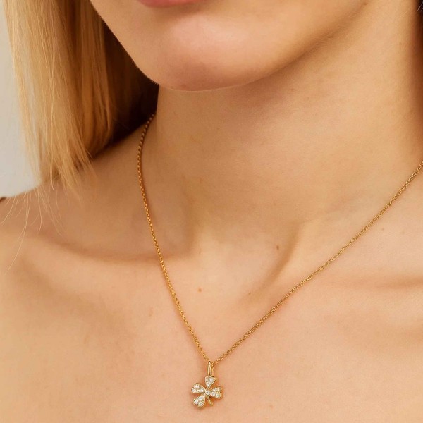  - PAVE CLOVER LUCKY NECKLACE (1)