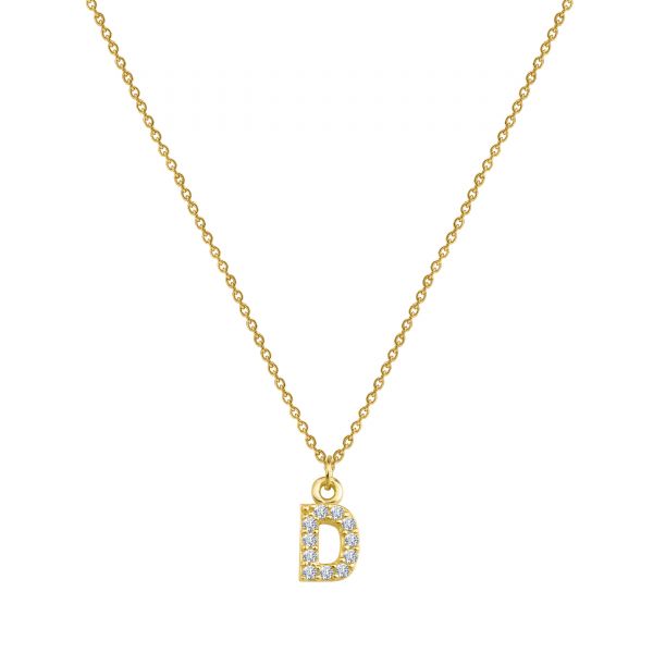  - PAVE D INITIAL NECKLACE