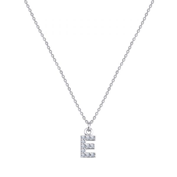  - PAVE E INITIAL NECKLACE