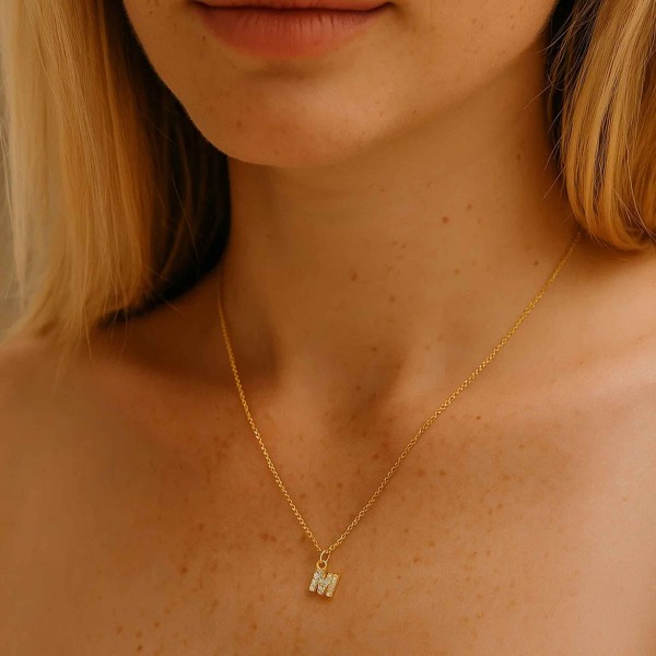  - PAVE M INITIAL NECKLACE (1)