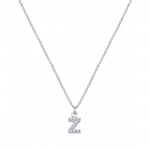  - PAVE Z INITIAL NECKLACE