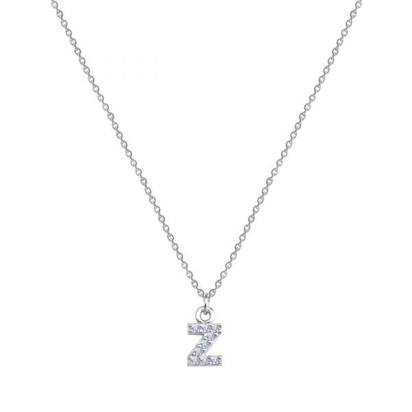 PAVE Z INITIAL NECKLACE