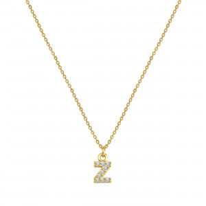  - PAVE Z INITIAL NECKLACE