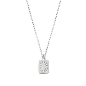  - D INITIAL TAG NECKLACE