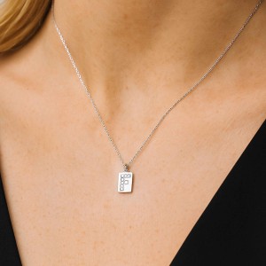  - F INITIAL TAG NECKLACE