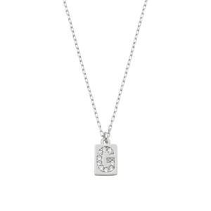  - G INITIAL TAG NECKLACE