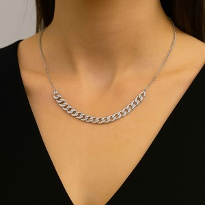 - RETRO KALIN ZİNCİR CHOKER KOLYE (1)