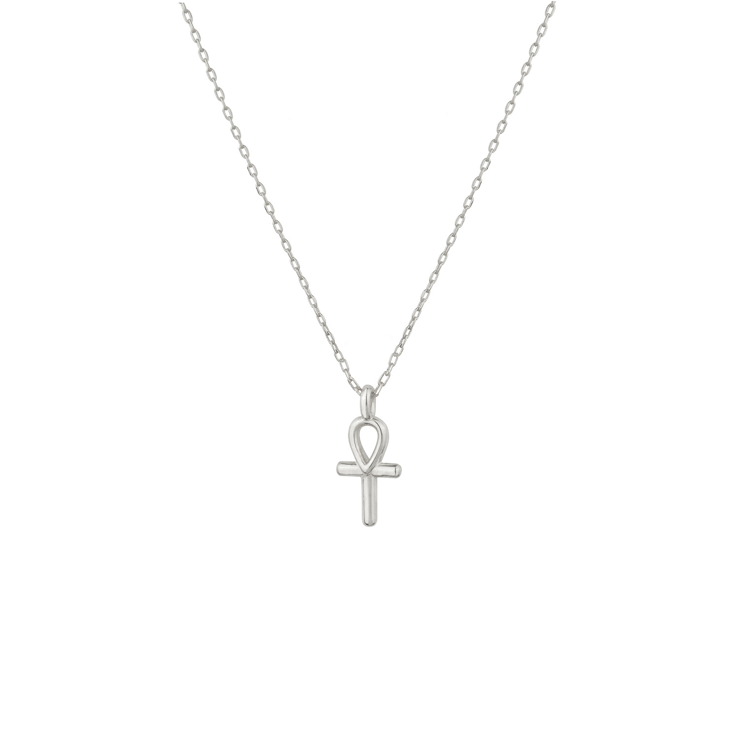 Sterling Silver Large Egyptian Ankh Cross Pendant — Renegade Jewelry