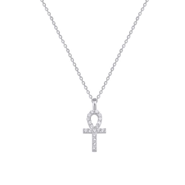  - PAVE ANKH NECKLACE