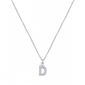  - PAVE D INITIAL NECKLACE