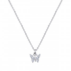  - PAVE BUTTERFLY NECKLACE