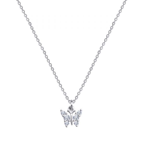  - PAVE BUTTERFLY NECKLACE