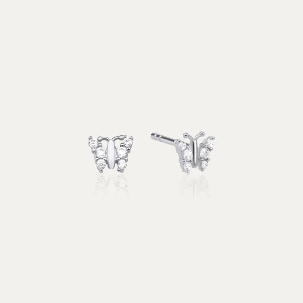  - PAVE BUTTERFLY EARRINGS