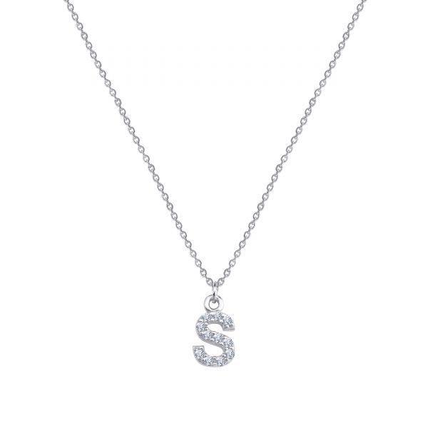  - PAVE S INITIAL NECKLACE