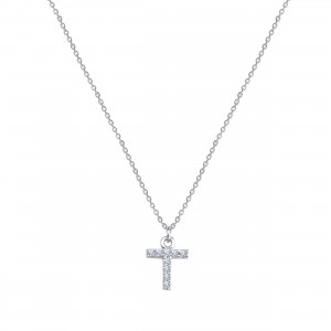  - PAVE T INITIAL NECKLACE