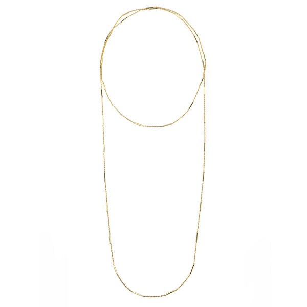  - THIN BAR GOLD NECKLACE