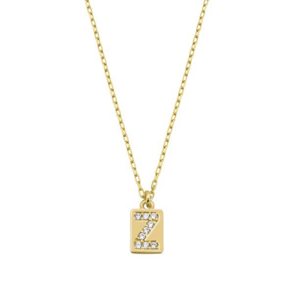  - Z INITIAL TAG NECKLACE